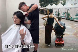 金曲歌后曹雅雯為父剃平頭！「陪伴只有一次」惹鼻酸