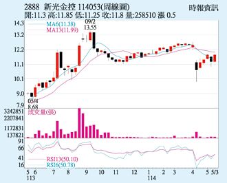 新光金 題材助攻股價