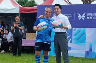 世壯運》澳洲黃金海岸市長塔特率隊參賽 蔣萬安到場開球