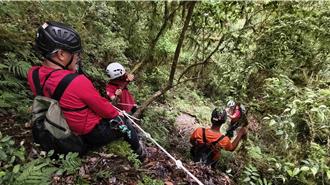 马博横断中平林道段加设路牌、绳索 保障山友安全
