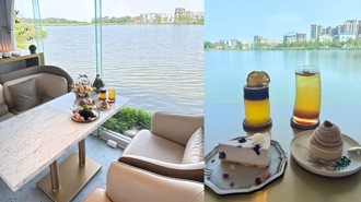 看飛機、賞湖景一次滿足！桃園必訪絕美景觀咖啡廳　整棟玻璃屋坐落在湖畔旁超夢幻