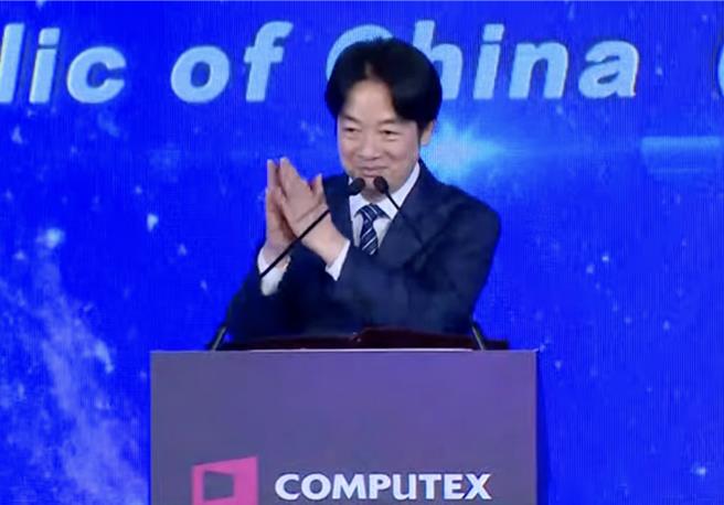 出席COMPUTEX 2025 賴清德：人工智慧的世界 台灣希望可以成為支點。曾薏蘋截圖