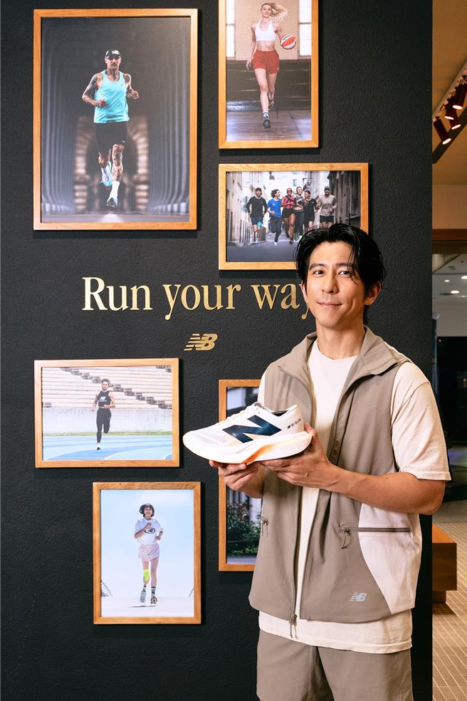 修杰楷20日出席運動體驗店。（New Balance提供）