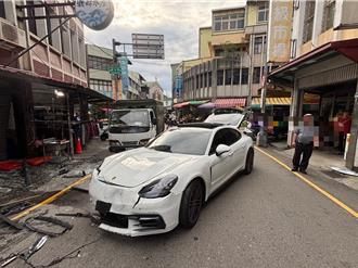 苗栗男疑被妻戴绿帽 怒开300万保时捷衝撞小王店面