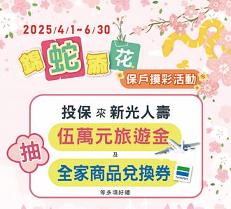 新壽「錦蛇添花」 雙重回饋保戶