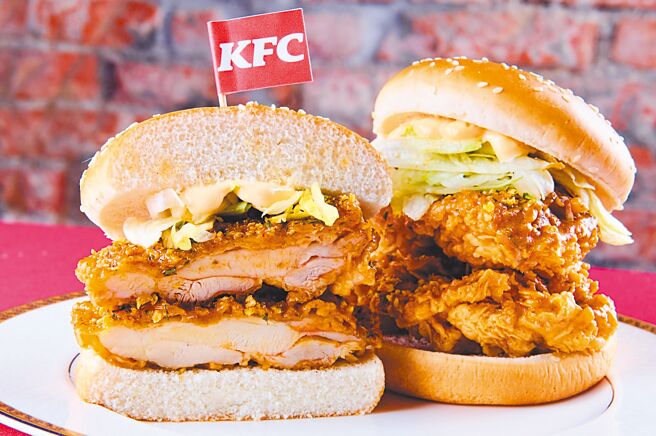 肯德基復刻「双层青花椒咔啦鸡腿堡」，单点155元。（肯德基提供）
