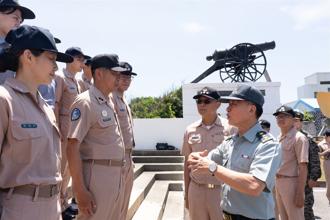 國防部副部長鍾樹明視 導澎湖駐軍慰勉官兵辛勞