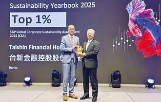 台新金 蟬聯標普全球Top 1％