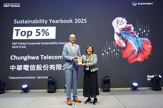 《2025年標普全球永續年鑑》中華電ESG獲國際讚揚