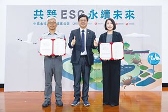 中信金攜台江處 推動溼地棲地保育