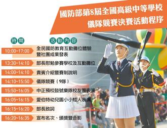 高中職儀隊競賽今決賽 揮灑青春