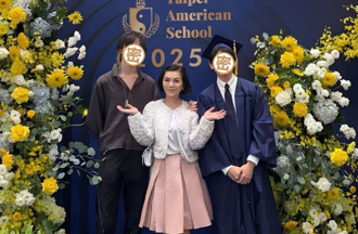 張清芳參加小孩畢典 2位兒子顏值被讚：都像王子