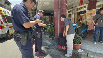 三峽警誘捕詐騙車手 嫌開賓士衝撞警車3員警掛彩