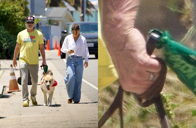 大卫杜考夫尼被拍手上挂有婚戒。（图／达志影像）