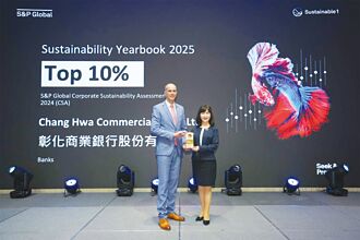 2025年標普全球永續年鑑 彰化銀行永續經營備受肯定