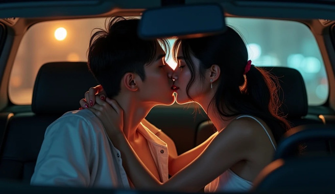 花蓮一名人夫阿德（化名）與初戀女友小萱（化名）舊情復燃，不僅在車內激情擁吻、討論「開房間」，事後更同居近2個月。（示意圖、與本案無關／AI生成）