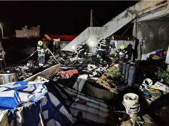 半天內連兩起火警  澎湖遊覽車停車場廢棄物起火險釀災