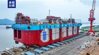 打造8萬立方海王宮！陸「 灣區伶仃號」養殖工船下水 ： 科技牧魚新紀元