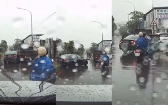 又暴衝！轎車蛇行「猛撞違停貨車兩次」 網嚇：最近怎麼了