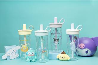 樂扣樂扣與三麗鷗推聯名吸管杯 設計升級好吸易清洗