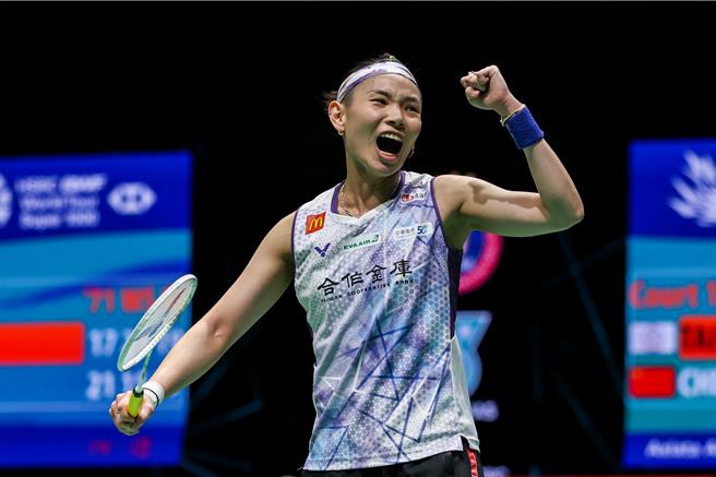 「羽球天后」戴资颖也6度蝉联最受信赖体育名人。（读者文摘提供）