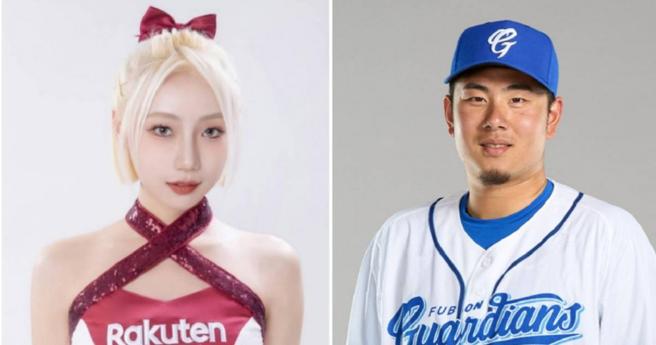 樂天女孩卉妮與富邦悍將捕手魏全被爆跨隊戀愛ING。（圖／翻攝自卉妮IG、富邦悍將粉絲專頁）