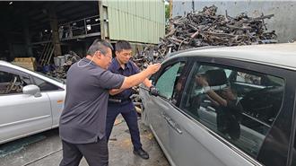 台中警友站長供近百輛報廢車 員警砸窗訓練來真的