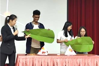 以茶文化慶端午 中華大學外籍生體驗節慶之美