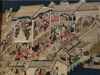 故宮南院「江戶浮世之美」特展 10公尺屏風畫2200人震撼亮相