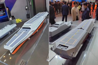 韓國現代發表無人機母艦模型 採科幻十足的雙層甲板