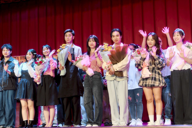 开南大学首届华语戏剧演出获得桃园市政府青年事务局补助。（照片／开南大学提供）