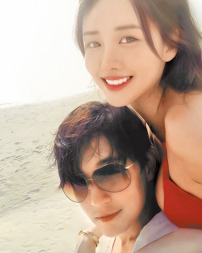 陳乃榮（左）與賴琳恩結婚8年，兩人世界幸福甜蜜。（摘自IG）