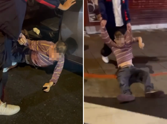 畫面曝光！北市永康街暴衝運將「全身癱軟」遭民眾拖下車 喊：我好累