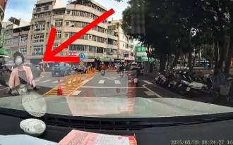 高雄機車婦鬼切逆撞BMW 向警喊冤「他撞我！」 行車紀錄器揭真相