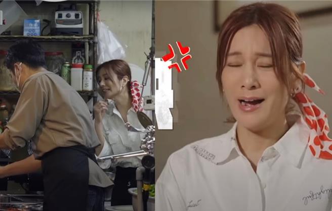 莎莎（右）暴怒，反击姚元浩。（好看娱乐提供）