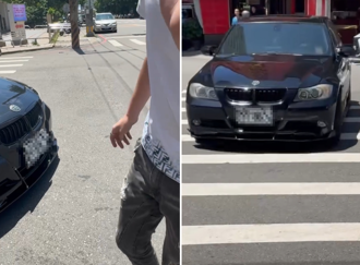 BMW男貼「警友證」違停斑馬線！不爽遭檢舉 竟加速作勢撞行人