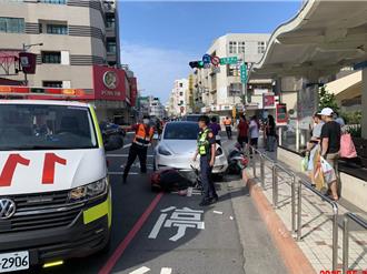 澎湖特斯拉逆向衝撞  2機車騎士遭殃送醫