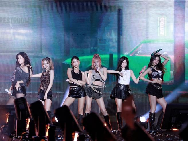 IVE不到1個月來台，參加「2025 ALL LOUD KT POP」。（讀者提供）
