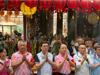 淡水清水祖师遶境登场 刘和然参拜祈求新北无灾