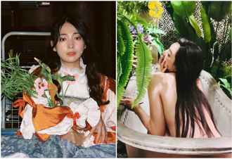 阿喜背部全裸「側胸外洩」險走光！ 大尺度美照網嗨：羨慕男友