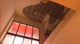 35年海砂屋天花板突崩塌 新莊小兄妹遭砸傷送醫