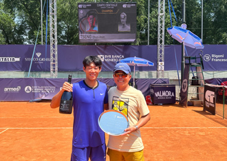 網球》「一來就有贏球熟悉感」 曾俊欣維琴察挑戰賽首次連霸