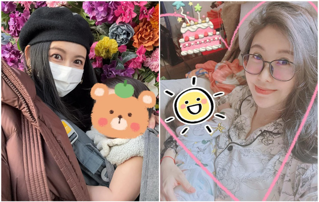 愷樂一家三口前陣子確診新冠。(圖/threads@butterfly092288)