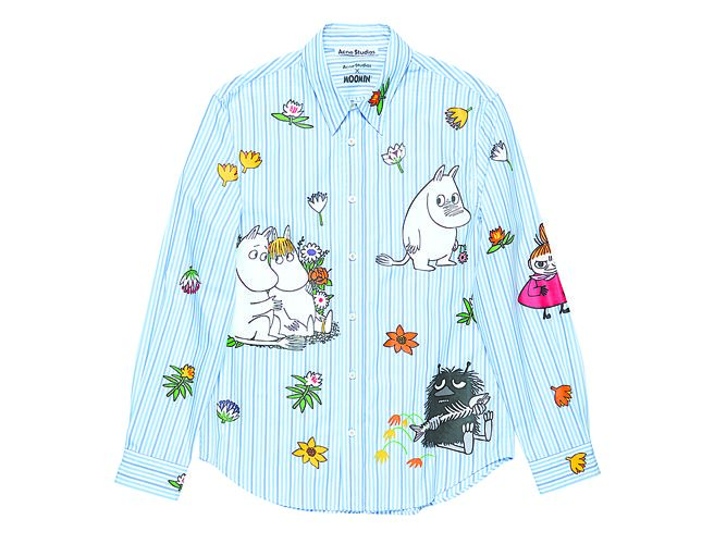 Acne Studios x Moomin衬衫，2万元。（Acne Studio提供）
