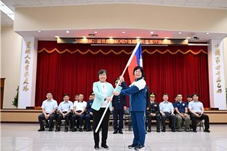 世界警察消防運動會授旗 劉世芳勉提升我國能見度