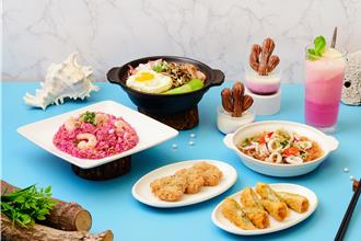 餐廳迎澎湖花火節 仙人掌炒飯、小管湯咖哩上桌 穿粉衣0元嘗鮮