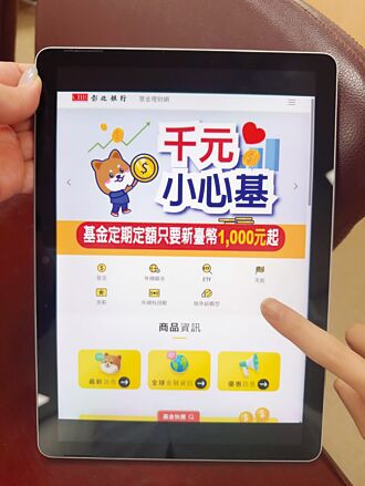 彰銀小資0負擔 多元化投資標的