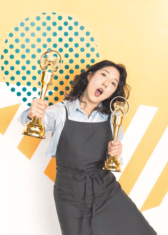 李竺芯入围本届金曲奖6项大奖，4日举办活动分享喜悦。（佳葳娱乐提供）