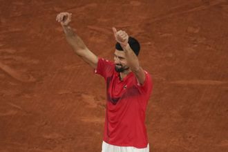 法網》喬帥止步4強暗示「已打完最後一戰」 希望寄託在溫網