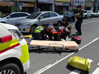 又是長者肇事！76歲婦成大旁暴衝  害1命危橫掃近30車